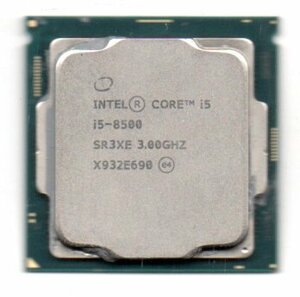 Intel ☆ Core i5-8500　SR3XE ★ 3.00GHz (4.10GHz)／9MB／8GT/s　6コア ★ ソケットFCLGA1151 ☆