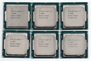 Intel ☆ Core i3-6100　SR2HG　6個セット ★ 3.70GHz／3MB／8GT/s ★ ソケットFCLGA1151 ☆