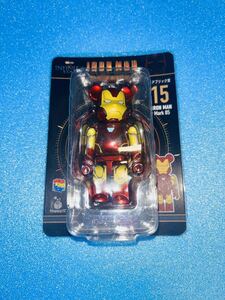 送料無料 BE@RBRICK Happyくじ Ironman THE INFINITE SAGA アイアンマン ベアブリック フィギュア no.15 mark85