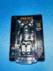 送料無料 BE@RBRICK Happyくじ Ironman THE INFINITE SAGA アイアンマン ベアブリック フィギュア no.18 WHIPLASH mark2