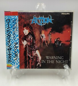 CD 廃盤 レンタルUP品 アクション ワーニング・イン・ザ・ナイトAction! Warning in the Night 高橋ヨシロウ ジャパニーズメタル 32LD-69