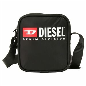 ディーゼル DIESEL ロゴプリント クロスボディ ショルダーバッグ ブラック 