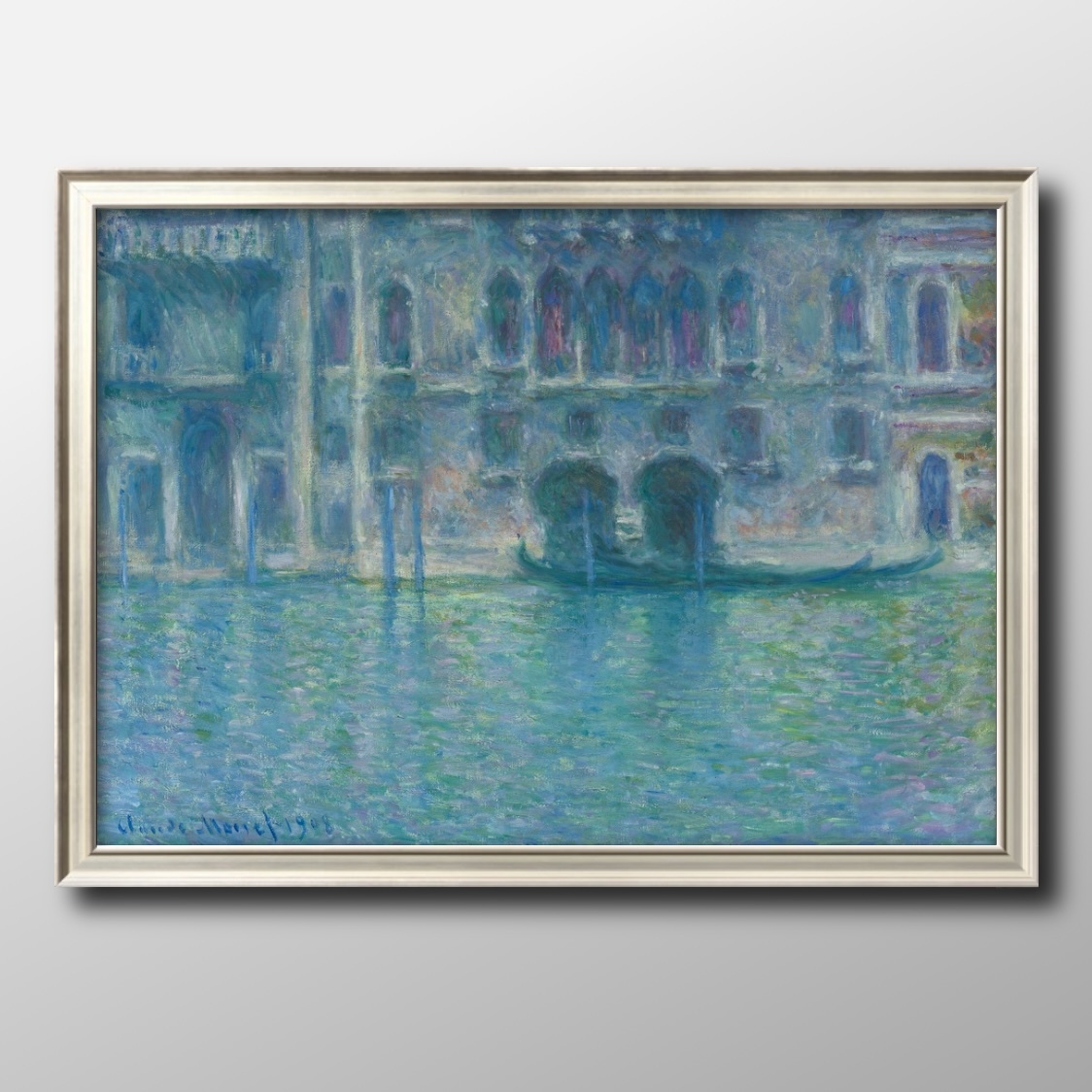 1057■¡¡Envío gratis!! Póster artístico pintura tamaño A3 Claude Monet Venecia, Ilustración del Palacio de la Muralla, nórdico, papel mate, Alojamiento, interior, otros