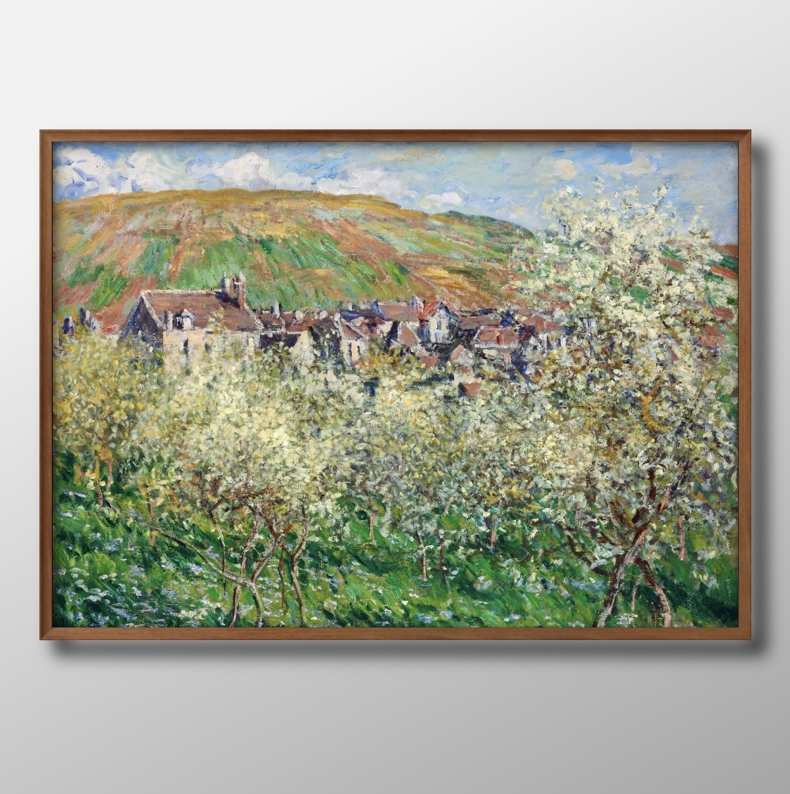 1283 ■Livraison gratuite !! Affiche d'art peinture format A3 Claude Monet illustration de prunier en fleurs papier mat scandinave, résidence, intérieur, autres