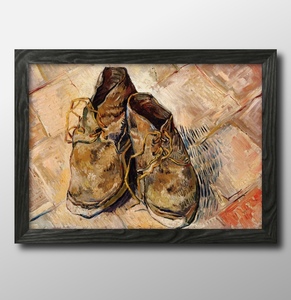 Art hand Auction 1171■¡¡Envío gratis!! Póster artístico pintura tamaño A3 Vincent van Gogh Un par de zapatos ilustración papel mate nórdico, Alojamiento, interior, otros