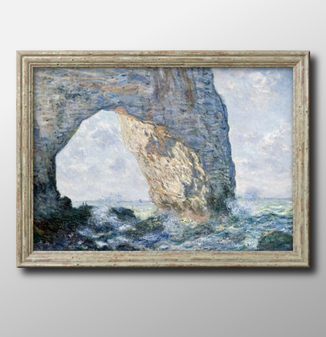 1053 ■ ¡Envío gratis! Póster Artístico con pintura tamaño A3, ilustración de Claude Monet La Manneporte, papel mate escandinavo, residencia, interior, otros