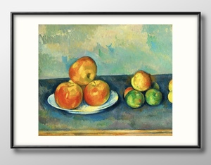 Art hand Auction 12585 ■ ¡¡Envío gratis!! Póster de arte pintura tamaño A3 Paul Cezanne bodegón ilustración de fruta diseño papel mate nórdico, Alojamiento, interior, otros