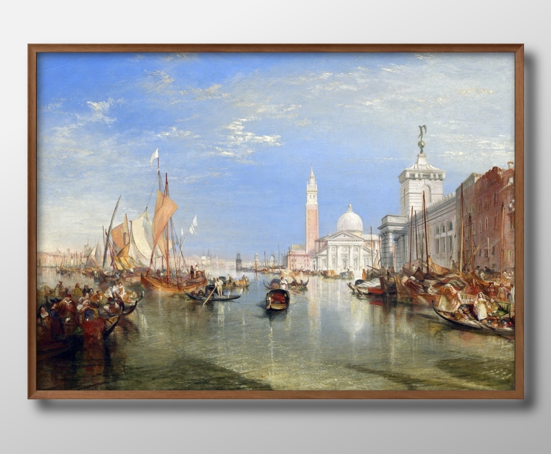 6166 ■Envío Gratis!! Póster artístico, pintura, tamaño A3, William Turner Dogana y San Giorgio Maggiore, ilustración, papel mate escandinavo, residencia, interior, otros