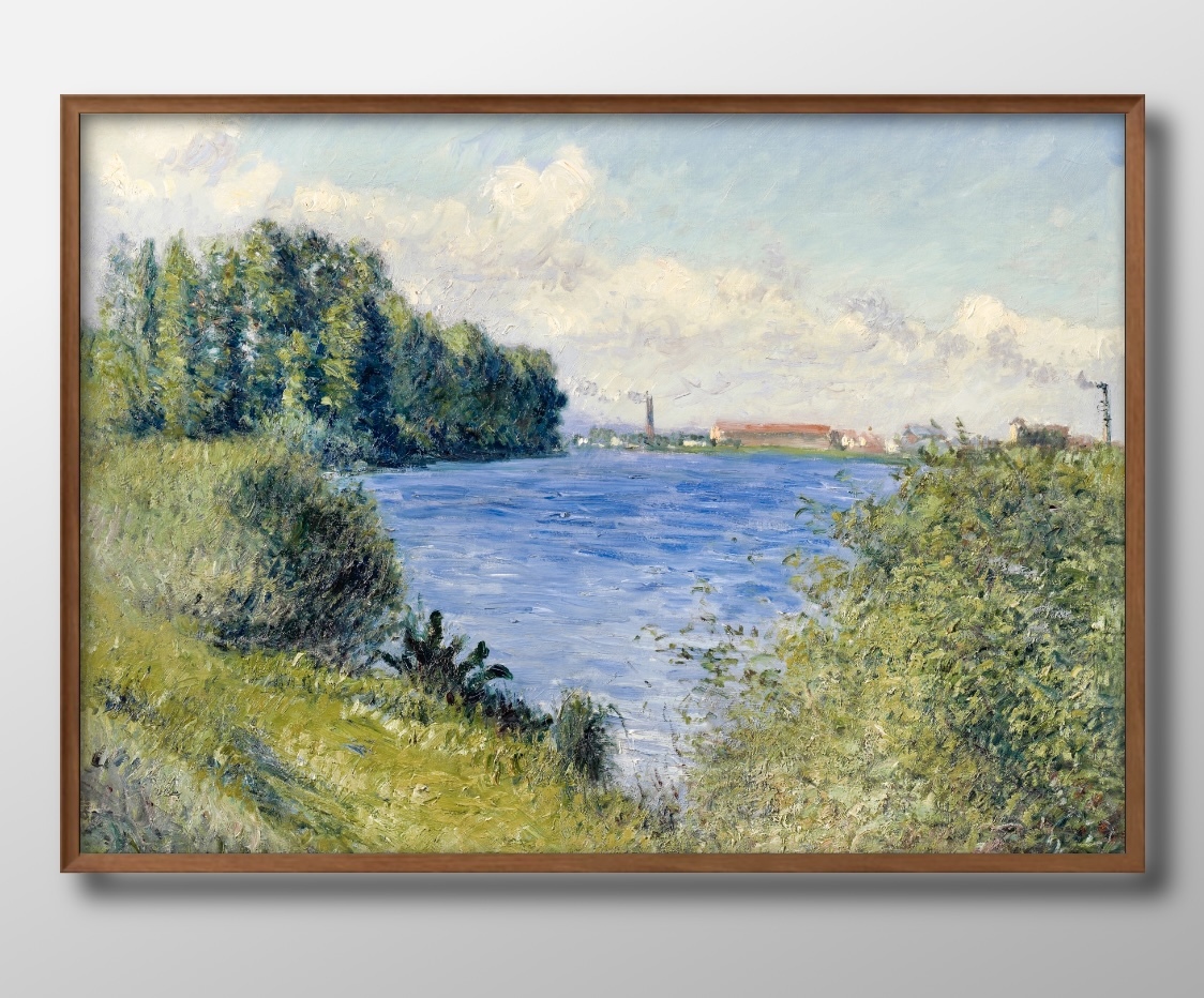 8529■Envío gratis!! Póster artístico pintura tamaño A3 Gustave Caillebotte, El Sena en Argenteuil ilustración papel nórdico mate, Alojamiento, interior, otros