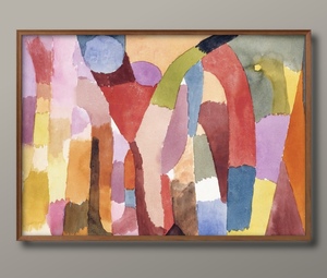 Art hand Auction 3852 ■ ¡¡Envío gratis!! Póster artístico pintura tamaño A3 Paul Klee Arch Chamber Movement ilustración papel mate nórdico, Alojamiento, interior, otros