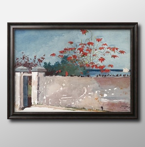 Art hand Auction 6120 ■무료배송!! 아트 포스터 페인팅 A3 크기 Winslow Homer Nassau 벽 그림 스칸디나비아 무광택 용지, 거주, 내부, 다른 사람