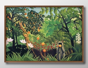 Art hand Auction 14304 ■ ¡¡Envío gratis!! Póster artístico pintura tamaño A3 ilustración Henri Rousseau papel mate nórdico, Alojamiento, interior, otros