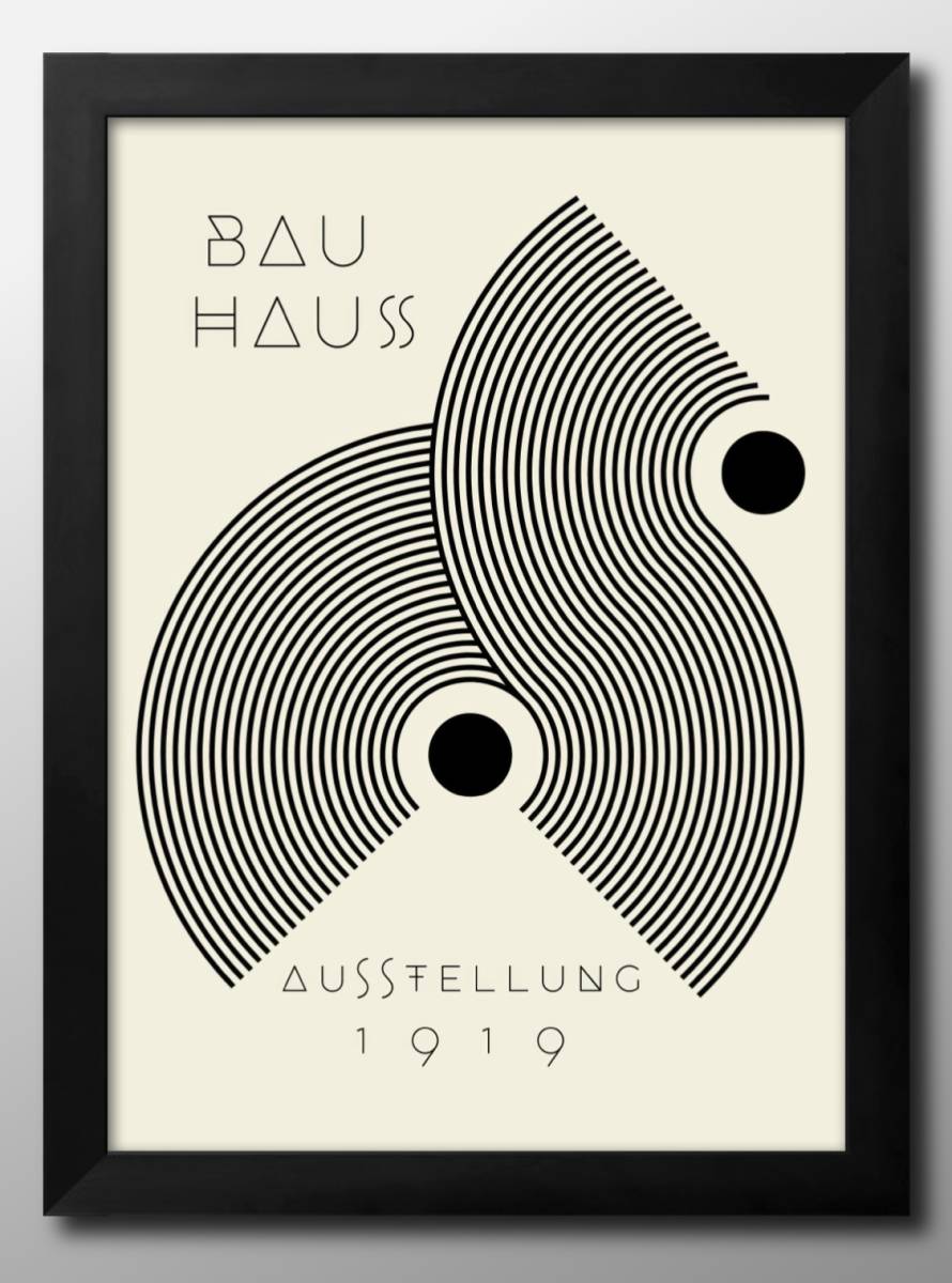 13594 ■ ¡¡Envío gratis!! Póster artístico pintura tamaño A3 BAUHAUS Bauhaus nuevo trabajo ilustración diseño papel mate nórdico, Alojamiento, interior, otros