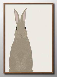 Art hand Auction 14067■免运费！！艺术海报绘画A3尺寸兔子彼得兔插画斯堪的纳维亚哑光纸, 住宅, 内部的, 其他的