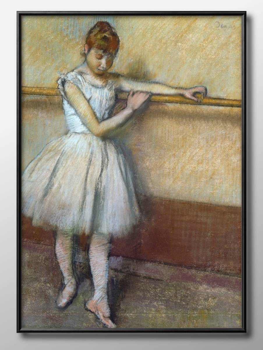 3634 ■ livraison gratuite!! Art affiche peinture A3 taille Edgar Degas danseur à la Barre Illustration papier mat scandinave, résidence, intérieur, autres