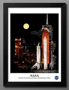 1-0203■送料無料!!アートポスター　絵画　A3サイズ『NASA　スペースシャトル　オリジナル商品』イラスト　北欧　マット紙