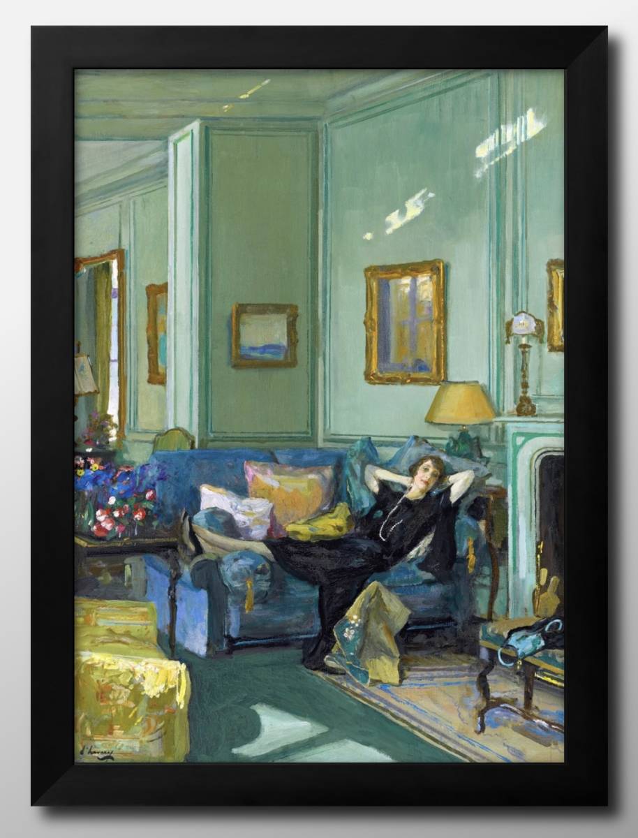 6277■Free shipping!! Art poster painting A3 size John Reverley Mrs. Osler illustration Nordic matte paper, Housing, interior, others