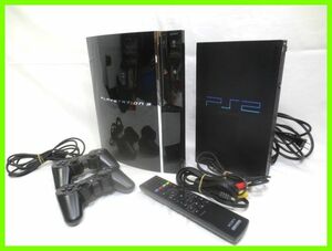 ■SONY PlayStation プレステーション3 CECHA00/プレステ 2 SCPH-10000 まとめて 2点 コントローラ リモコン付き/ソニー