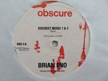 Brian Eno / ブライアン・イーノ / Discreet Music / 英盤 / Obscure3 / LP / レコード_画像4