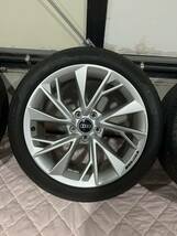 希少デザイン AUDI アウディ A5S-LINE純正8W 8.5JET29112/5H 245/40R18245/40-18A4S5溝有りタイヤ 付き4本_画像5