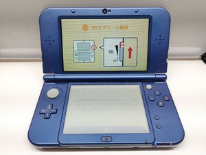【中古】New ニンテンドー 3DS LL 本体 メタリックブルー RED-001 動作確認済 ニュー 任天堂 Nintendo 040 1/4⑤