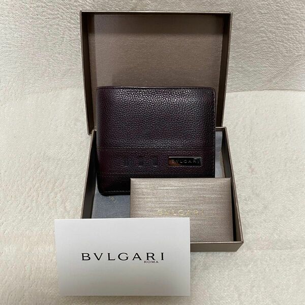 【箱付き】BVLGARI ブルガリ メンズ 財布　二つ折り