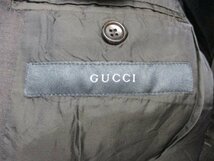 GUCCI　グッチ　テーラードジャケット　メンズ52 XL LL　グレー系　メンズブレザー　スーツ ジャケット　11221_画像3