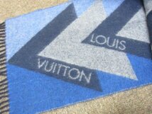 LOUIS VUITTON　ルイヴィトン　カシミヤマフラー　カシミヤ使用ストール　ウールマフラー　ロゴマフラー　英国製　ウールストール　12190_画像3