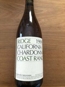 RIDGE リッジ 白　1999 CALIFORNIA CHARDONNAY COAST RANGE