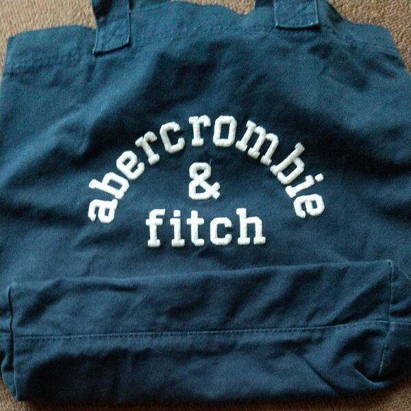 abercrombie&fitch　トートバッグ　ネイビー　USED　