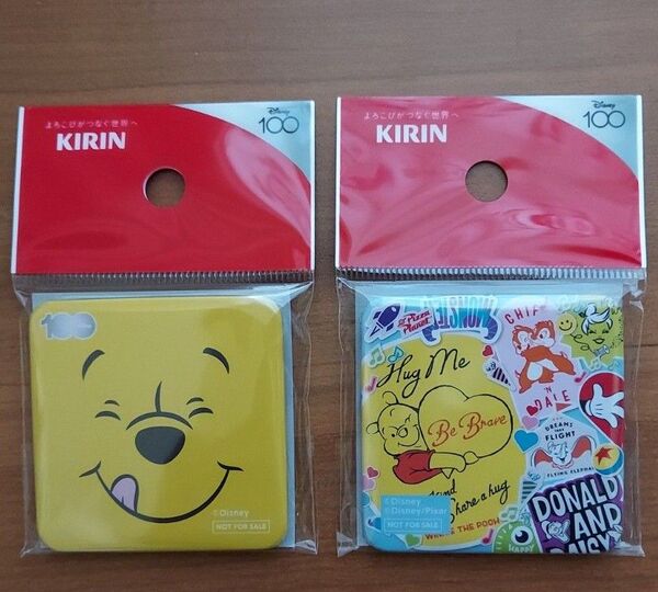 ディズニー100 スクエア缶バッジ くまのプーさん チップとデール ダンボ