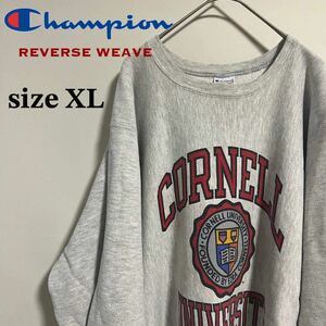 Champion REVERSE WEAVE チャンピオン リバースウィーブ 刺繍タグ 90s USA製 CORNELL UNIVERSITY コーネル大学 XL スウェット