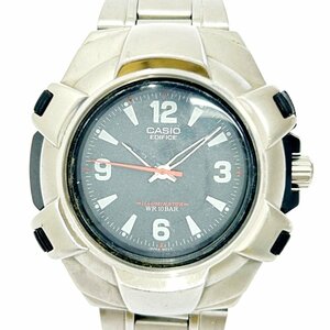 【1円スタート】CASIO カシオ EF-100 エディフィス SS グレー文字盤 クオーツ メンズ腕時計 ジャンク 228326