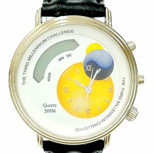 【1円スタート】Swatch スウォッチ MILLENNIUM CHALLENGE ミレニアムチャレンジ 3ATM SS ホワイト文字盤 QZ メンズ腕時計 ジャンク 228231