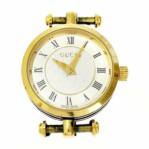 【1円スタート】GUCCI グッチ 2040L GP シルバー文字盤 クオーツ レディース腕時計 ジャンク 230920