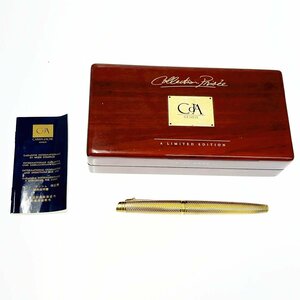 【1円スタート】【箱付き・訳あり品】CARAN d'ACHE カランダッシュ ジュネーブ ペン先18金 創業70周年記念 男女兼用 万年筆 235829