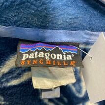 patagonia SYNCHILLA スナップT XLサイズ パタゴニア ハイビスカス柄 フリースジャケット アメリカ古着 039_画像9