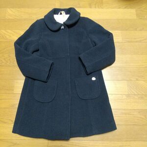 【 ミキハウス】 冬物 フォーマル 紺色コート 130cm