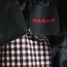 C1546f24　■CABaN キャバン■ 新品同様 22AW ウールストレッチ ギンガムチェック ブルゾン ブラック ホワイト M / 黒白 ジャケット 秋～春_画像5