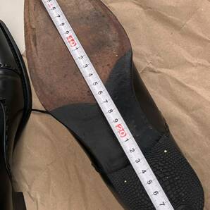 ペルフェット PERFETTO サイズ 7 25.0cm〜25.5cmストレートチップ ブラック 革靴 ドレスシューズ 黒 靴 ビジネスシューズ レザーの画像9