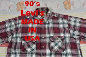 リーバイス 90s ネルシャツ 13772c USA製 LEVIS 00 80