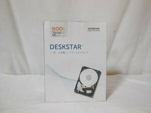 ● 未使用品 HITACHI DESKSTAR 3.5型 大容量ハードディスクドライブ 500GB GO 7200RPM 16MB/Mo