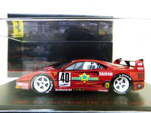 ★EBBROエブロ 43950 1/43 Taisan Star Card Ferrari F40 JGTC 1994 No.40 RED レジンモデル タイサン スターカード フェラーリ★送料520円