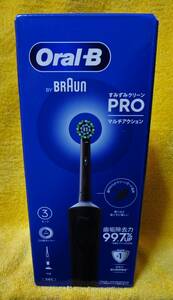 ★【未開封】ブラウン オーラルB すみずみクリーン PRO マルチアクションブラシ 型番 D103.413.3BK 3モードBRAUN Oral B ★ 送料520円