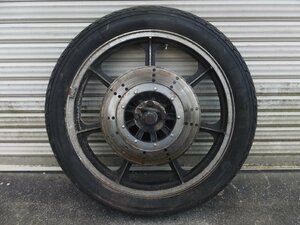 Kz1000LTD 貴重 当時物 フロントホイール 19インチ アクスル類付き KAWASAKI 絶版旧車 検/Kz900 MK-Ⅱ Z1 Z2 Z1R Z1000ST Z750FX ZGP GPz