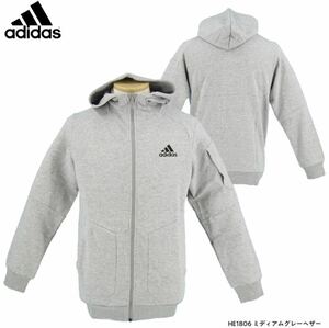 アディダス adidas M ESS GMDY スウェットFZフーディ VM089 HE1806 ミディアムグレーヘザー メンズ レディース 長袖 パーカー スポーツウェア トレーニング