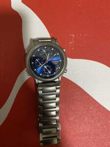 腕時計 CITIZEN ATTESA Citizen Attesa titanium wristwatch 6850-G81678 Y ANTIMAG.4800 GN-4-Sジャンク