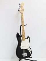 ♪♪Squier by Fender Bronco Bass Black エレキベース ブロンコベース スクワイヤー ケース付♪♪020000002m♪♪_画像1