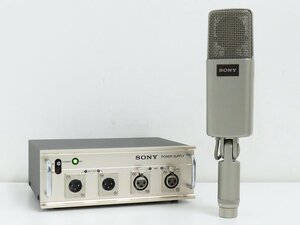 ■□SONY C-48/AC-148F コンデンサーマイク/ACパワーサプライ ソニー 元箱付□■019406003m□■