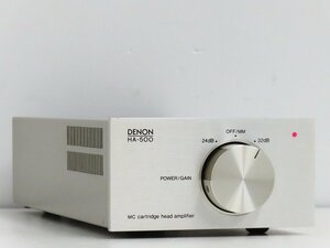 ▲▽DENON HA-500 MCヘッドアンプ デノン△▼019918009△▼